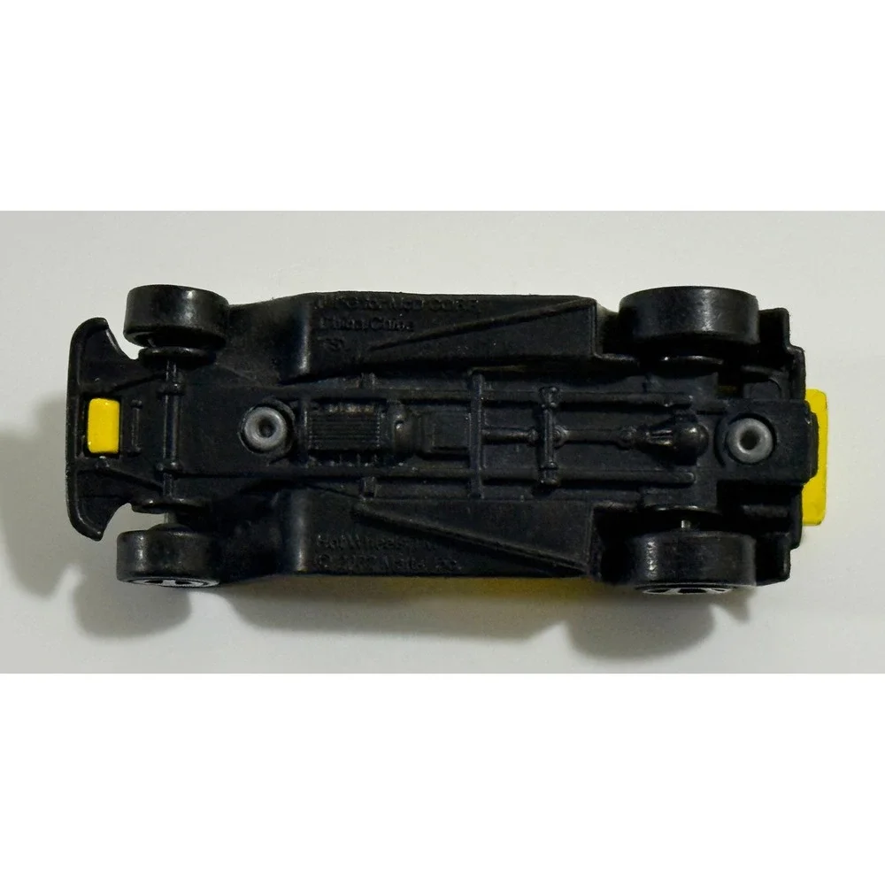 Hot‎ Wheels Modified Racer Toy Car 1/64 Yellow Black 2002 Mattel Vintage Style